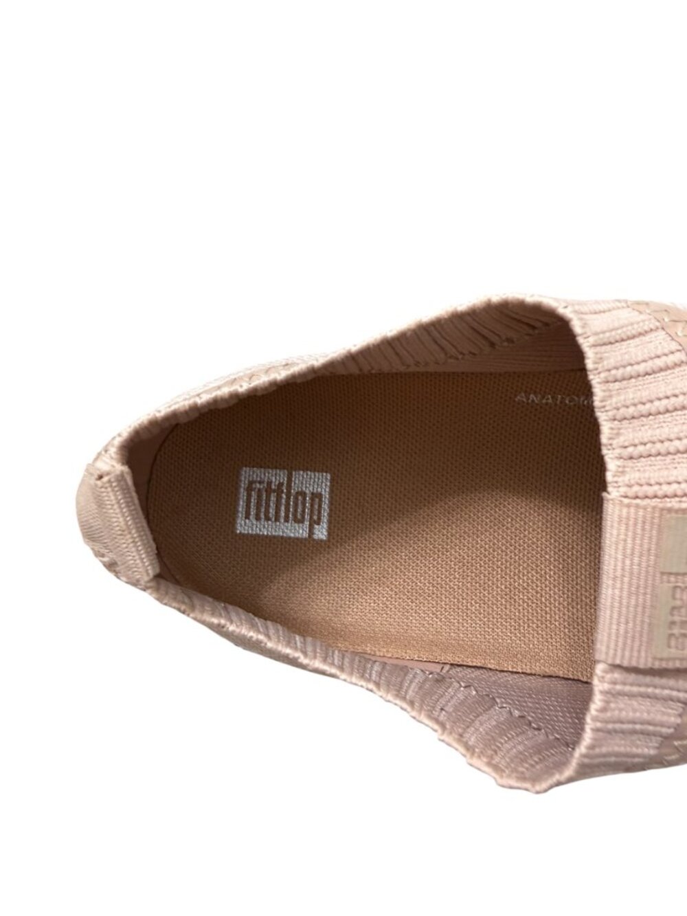 Fitflop Womens Uberknit Slip On Sneaker Comfor Shoes Neon Blush Urban White SZ 7 - Picture 6 of 10